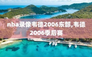nba录像韦德2006东部,韦德2006季后赛
