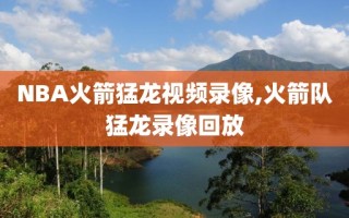 NBA火箭猛龙视频录像,火箭队猛龙录像回放