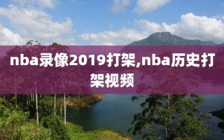 nba录像2019打架,nba历史打架视频