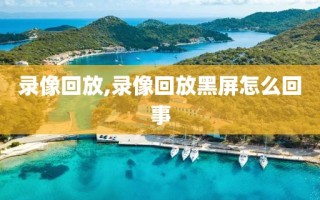 录像回放,录像回放黑屏怎么回事 录像回放,录像回放黑屏怎么回事