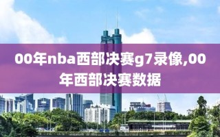 00年nba西部决赛g7录像,00年西部决赛数据