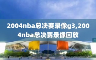 2004nba总决赛录像g3,2004nba总决赛录像回放